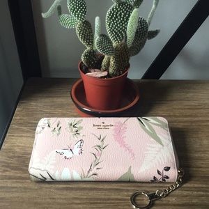 Kate Spade Briar Lane Botanical Pink Wallet